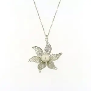 Colar de Filigrana e Pérola