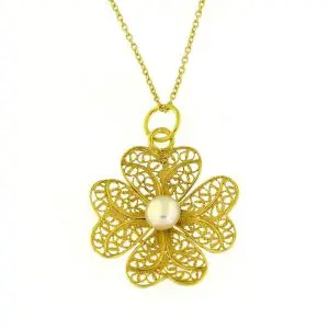 Colar de Filigrana e Pérola