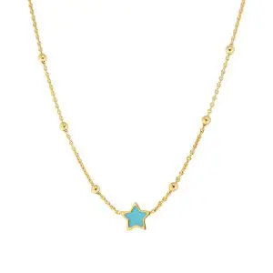 Colar com Estrela Azul