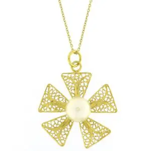 Colar de Filigrana e Pérola