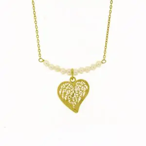 Colar de Filigrana e Pérolas