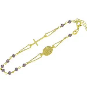 Pulseira Terço Ametista