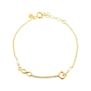 Pulseira Coração Infinito