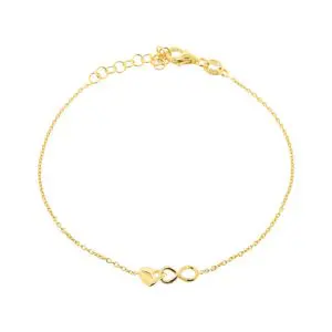 Pulseira Coração Infinito