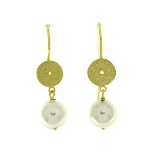 Brincos com Pérola