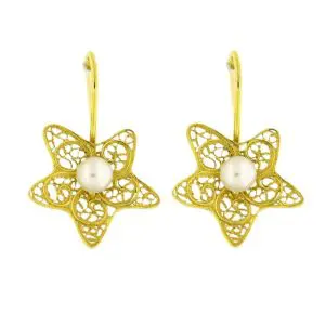 Brincos de Filigrana e Pérola