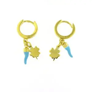 Brincos de Trevo com Berloque