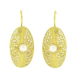 Brincos de Filigrana e Pérola