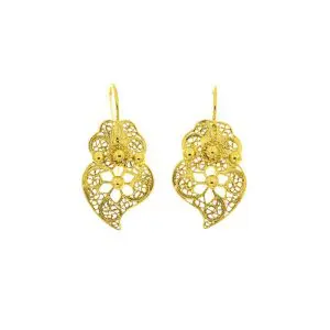 Brincos Coração de Filigrana