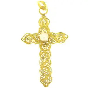Cruz de Filigrana com Pérola