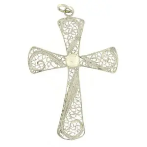 Cruz de Filigrana com Pérola