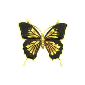 Berloque Borboleta em Âmbar