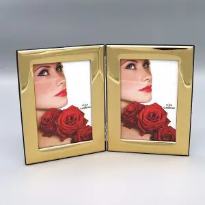 Moldura Dupla Lisa Dourada