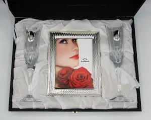 Conjunto Par de Flutes e Moldura