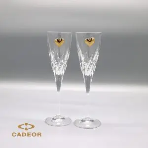 Par de Flutes Coração