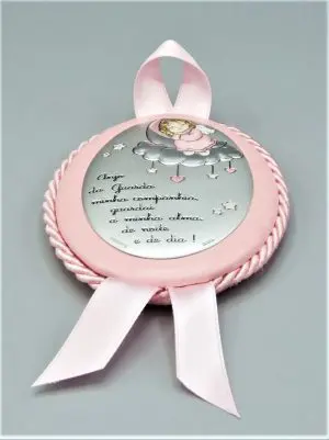 Medalha de Berço Oração Anjo da Guarda 3