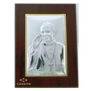 Placa Papa Francisco