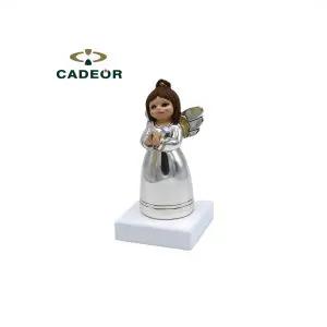 Anjinho a Rezar com Base Branca