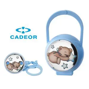 Conjunto Malote e Porta-Chupeta Urso
