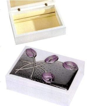 Caixa Guarda Joias Tulipas