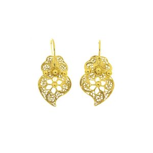 Brincos Coração de Filigrana