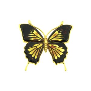 Berloque Borboleta em Âmbar