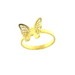 Anel Borboleta de Filigrana