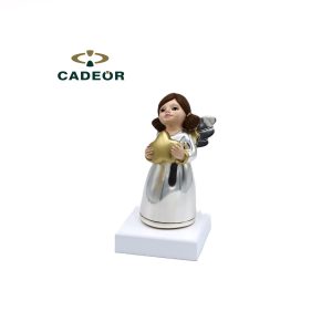 Anjinho com Estrela e Base Branca