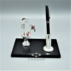 Galo de Barcelos com Base e Caneta