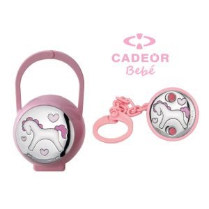 Conjunto Malote e Porta-Chupeta Unicórnio