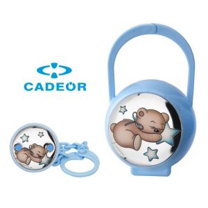 Conjunto Malote e Porta-Chupeta Urso