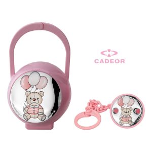 Malote e Porta-chupeta Ursinho com Balões